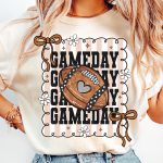 Football Game Day Coquette Shirt